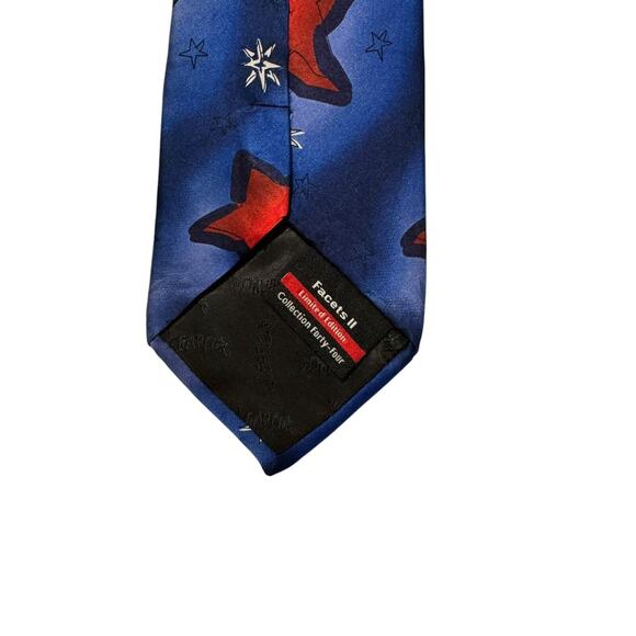 J Garcia Facets Stars Collection Forty Four Novelty Necktie Silk - Picture 5 of 7